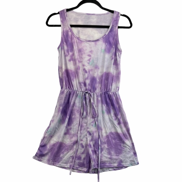 ✨Tie Dye Purple Romper NEW - Picture 2 of 2